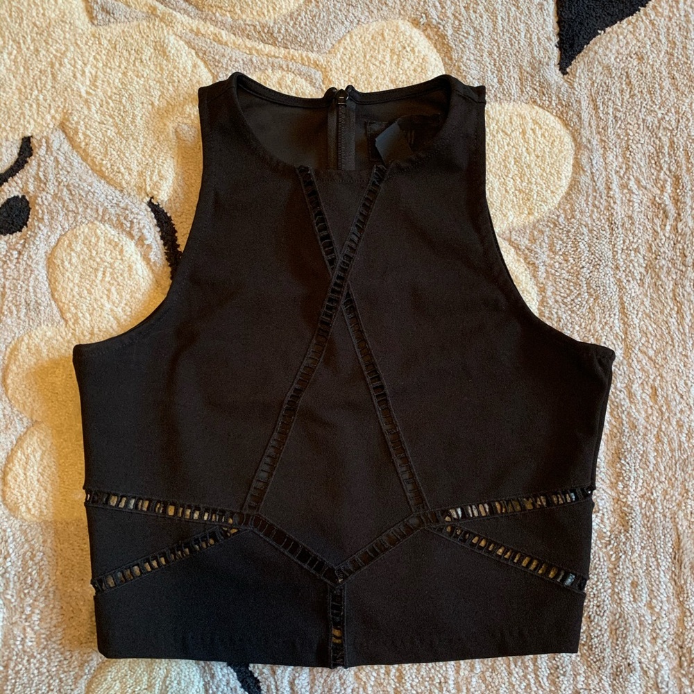 H&M Black Crop Top